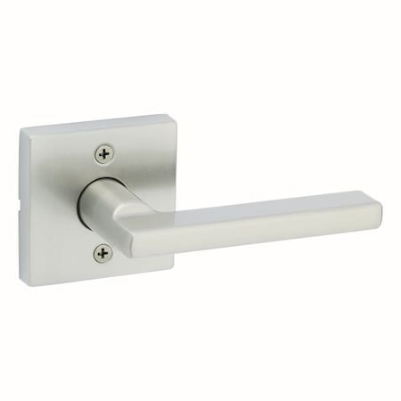 KWIKSET Halifax Lever with Square Rose New Chassis Half Dummy Door Lock Satin Nickel Finish 788HFLSQT-15